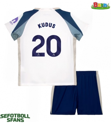 Tottenham Hotspur Mohammed Kudus #20 Hemmaställ Barn 2025-26 Kortärmad (+ Korta byxor)